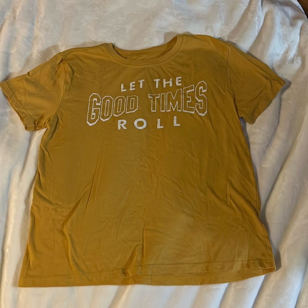 Women’s Medium Modern Lux Mustard Yellow T Shirt